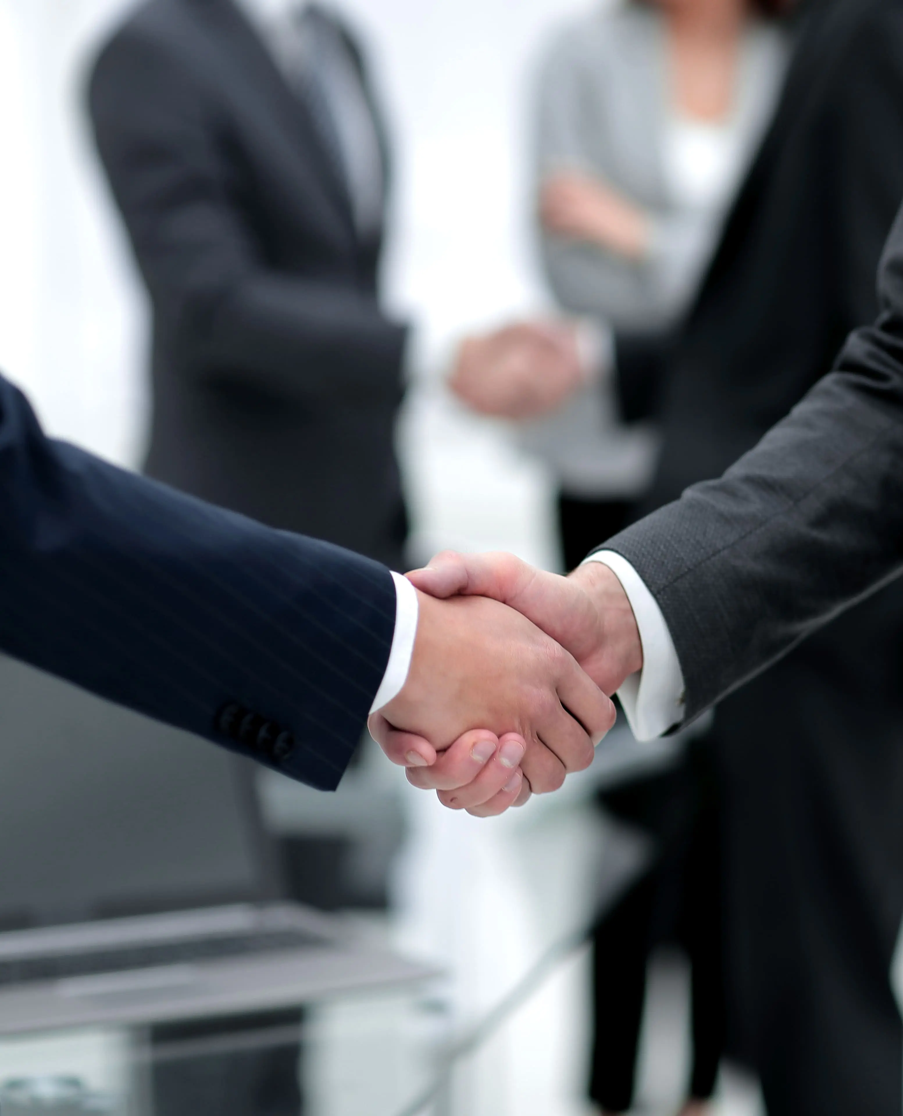 Handshake between business partners