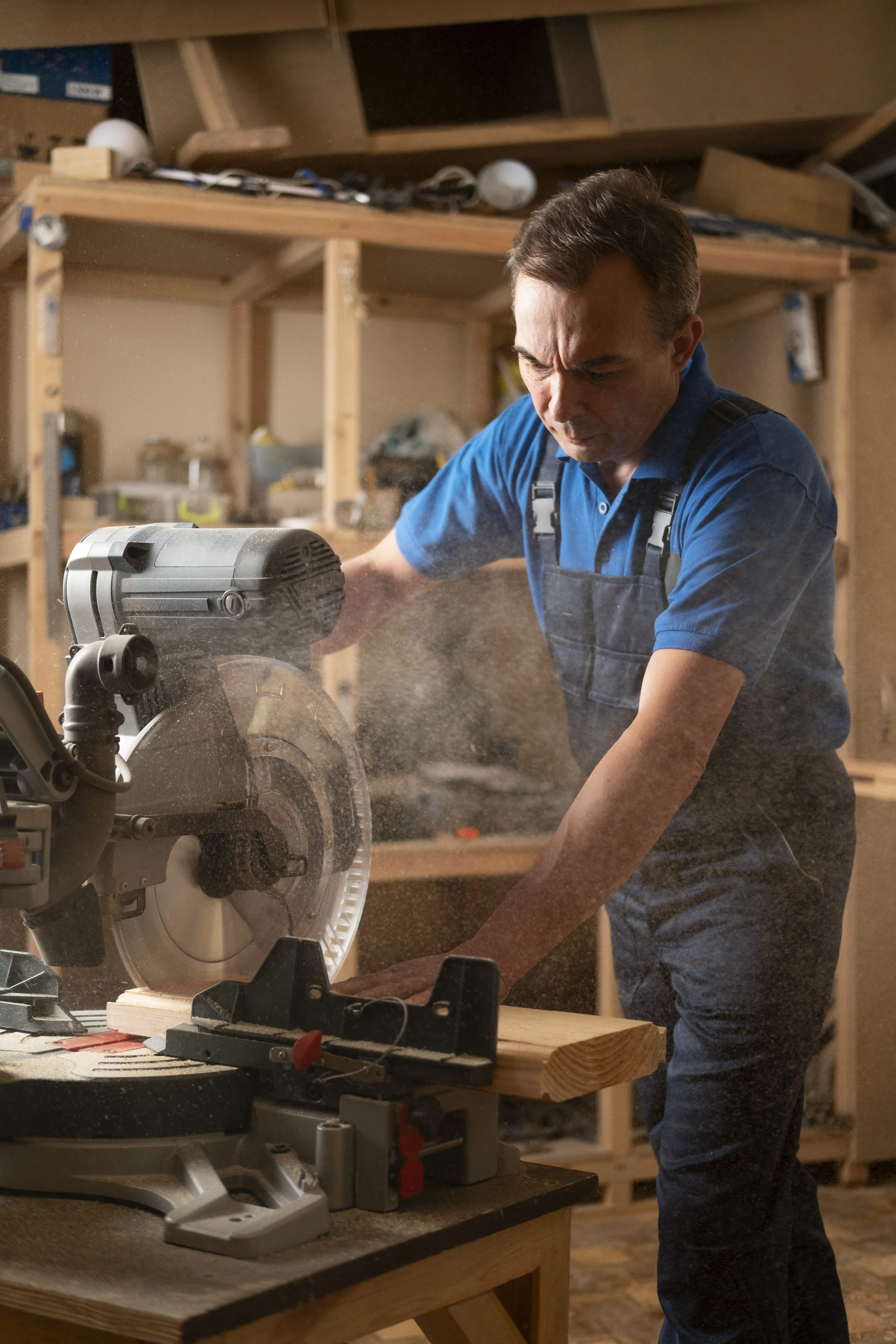 Male wood worker